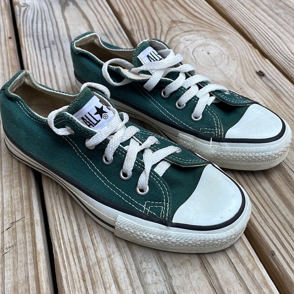 Converse Other - Converse Dark Green Sneakers- size 1.5 Youth